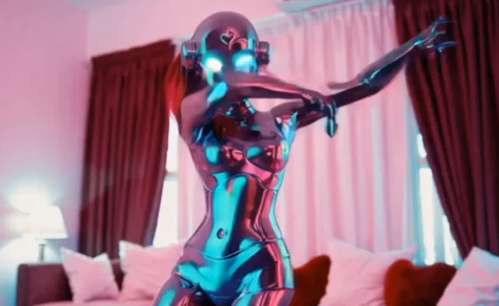 🤖 Futuristic Humanoid Robot Dance | Neon Cyberpunk Aesthetic 4K